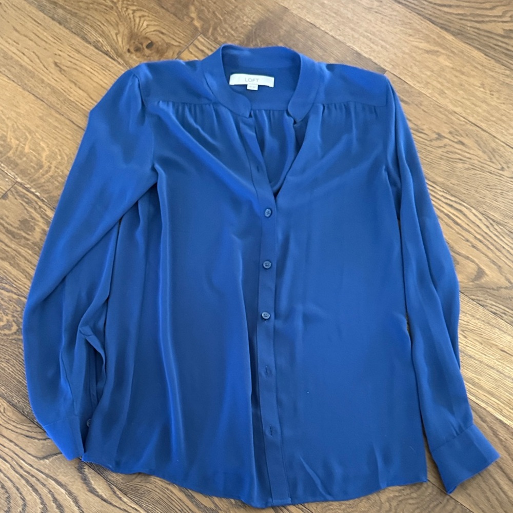 LOFT Deep Blue Women's Blouse